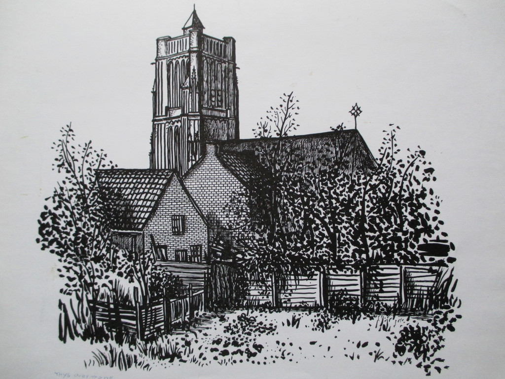 Thijs Overmans, tekening, 1974 kopen? Bied vanaf 35!