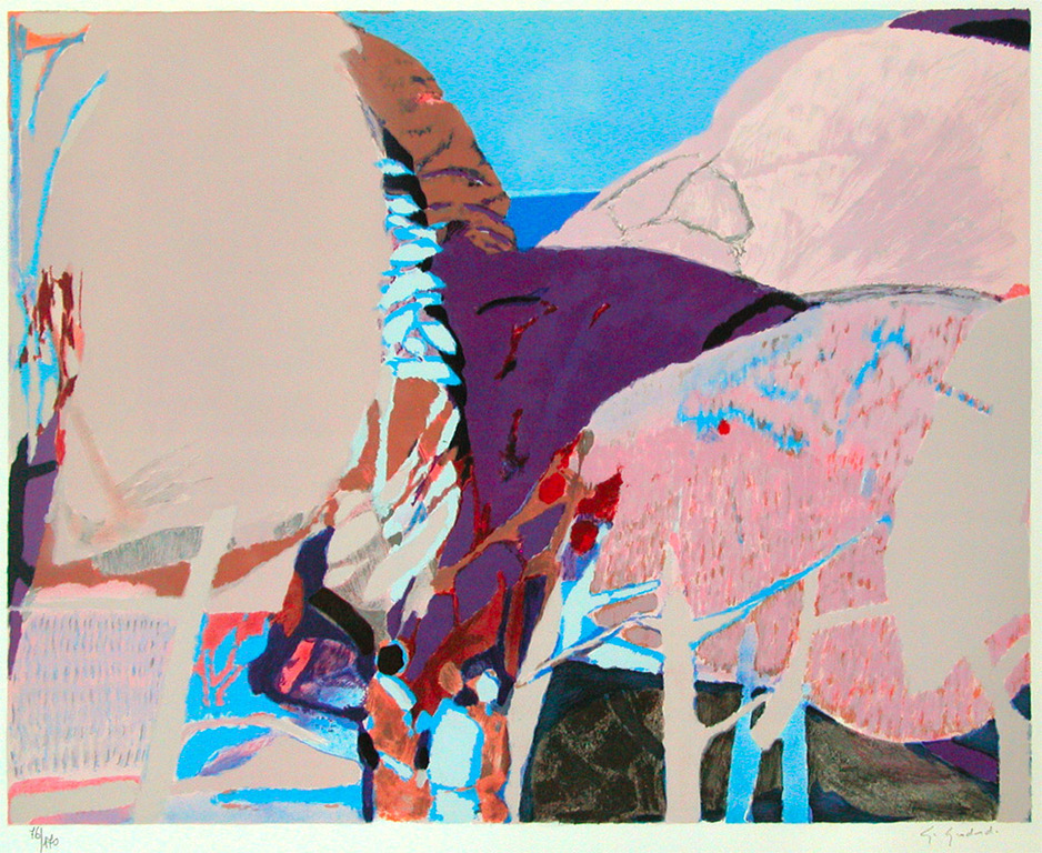 GABRIEL GODARD, ‘Le littoral’, originele litho, handgesigneerd kopen? Bied vanaf 50!