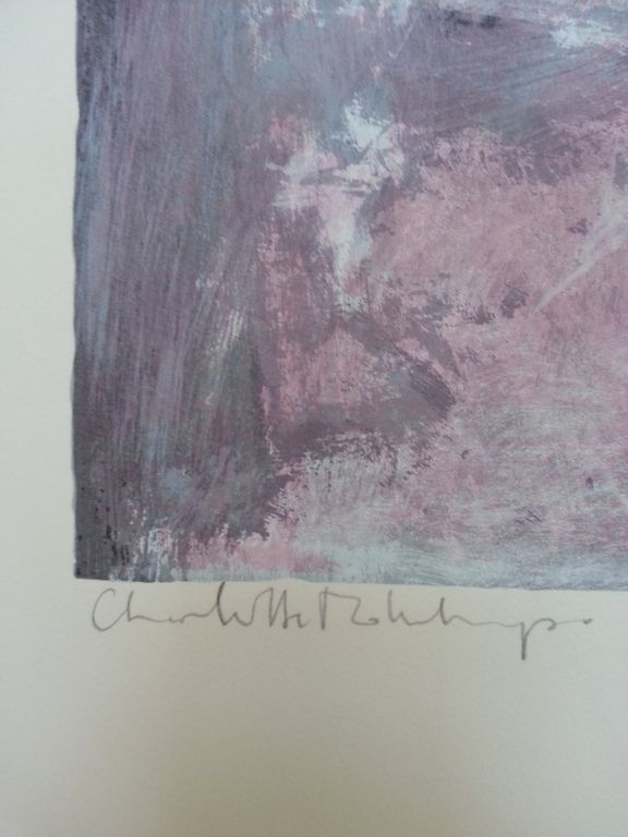 Charlotte Molenkamp, Zeefdruk op papier, titel;" Gezichten" kopen? Bied vanaf 75!