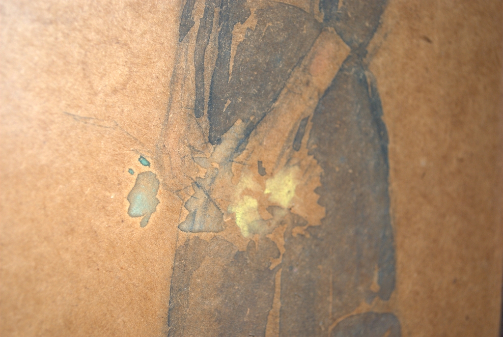 Vrouw met bloemen, potlood/aquarel, ca.1900 ->Rinke,illustrator Pietje Bell kopen? Bied vanaf 150!