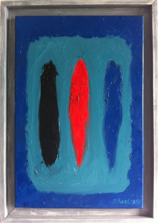 "Stripes no. 5" John Foppen-olieverf/ Canvas- Gesigneerd- Authentiek- Unica. verkocht voor € 150!