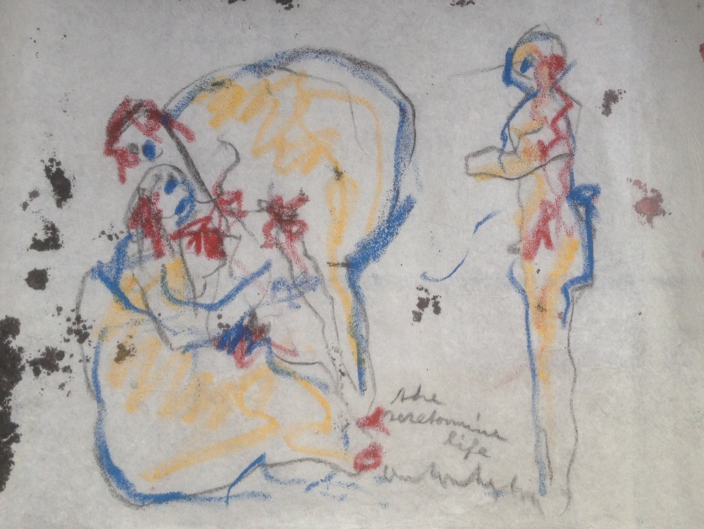 Anton Heyboer - pastel op papier, zeer groot formaat  kopen? Bied vanaf 1!