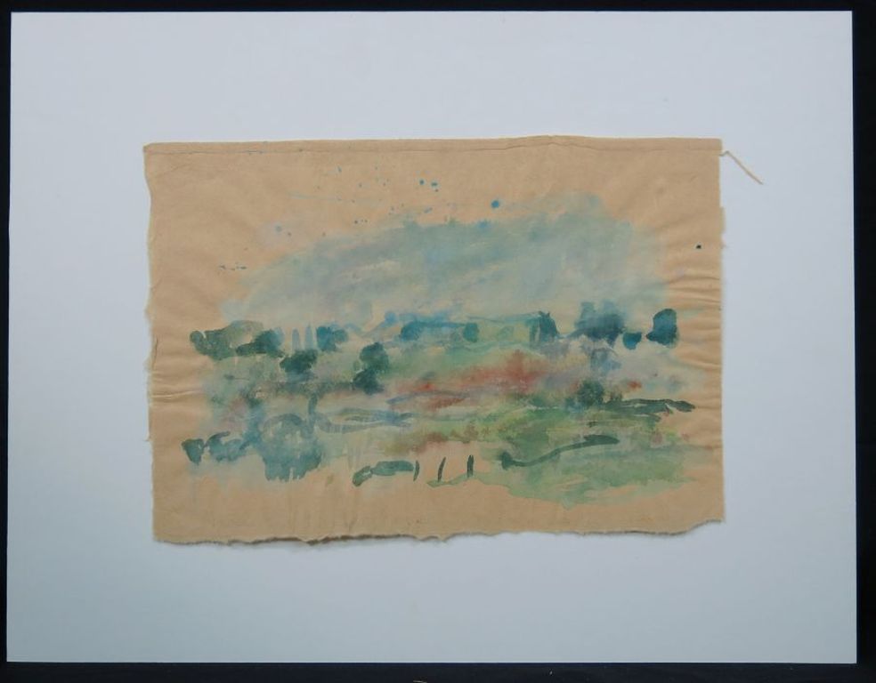 Hans van der Linde: Aquarel, Landschap  kopen? Bied vanaf 1!