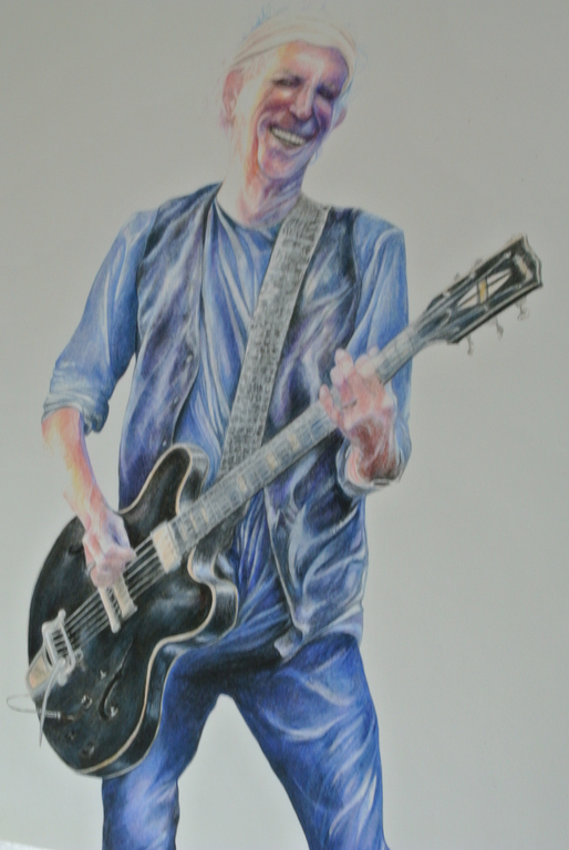 Maria Vervoorst -Keith Richards- Glicee op katoenpapier. Gesigneerd. 2015. 25/30 kopen? Bied vanaf 49!