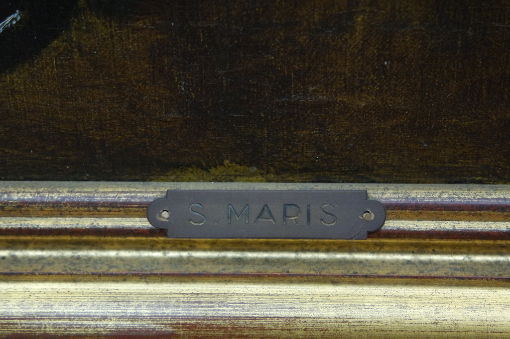 Simon Maris - olieverf op doek - vrouw met cello - gesigneerd r. onder kopen? Bied vanaf 1225!