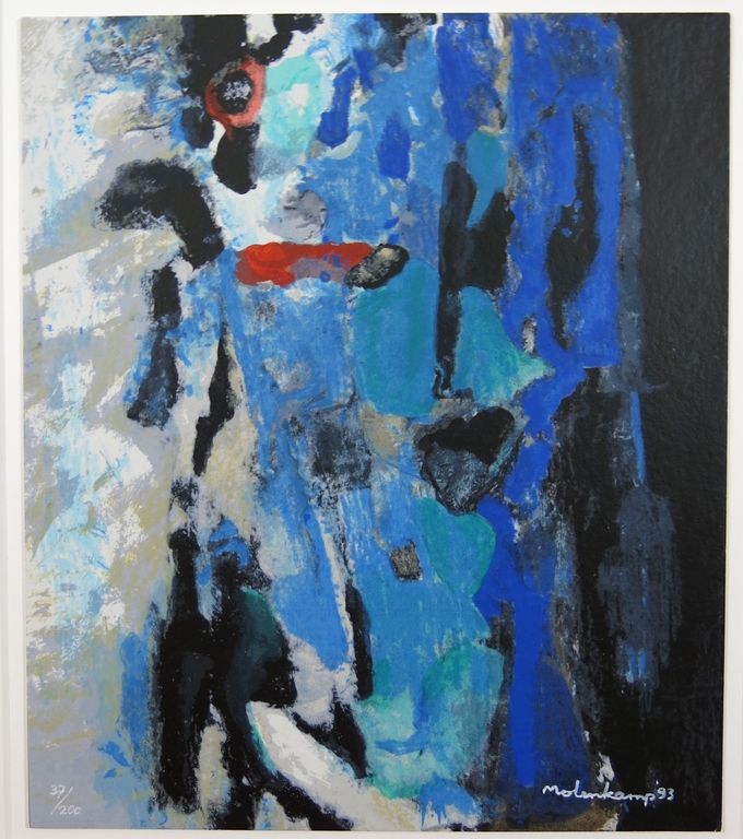 Nico Molenkamp: Zeefdruk, Figuur verkocht voor € 70!