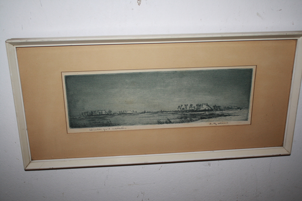 A Gerlsma - FRIES LANDSCHAP IN WINTER - ETS kopen? Bied vanaf 55!