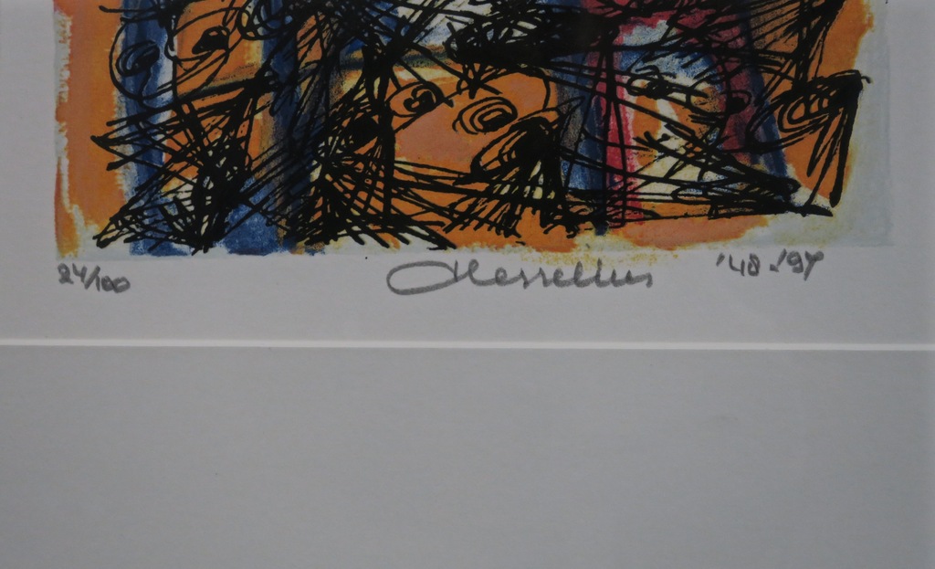 Henk Hesselius: Litho, Experimenteel universum V - Ingelijst kopen? Bied vanaf 25!