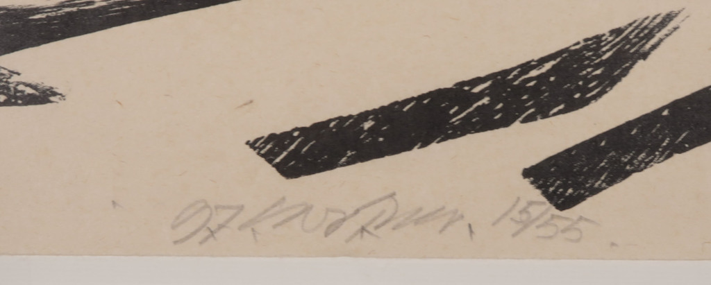 Carel Visser: Houtsnede op Japans papier, Z.T. kopen? Bied vanaf 100!