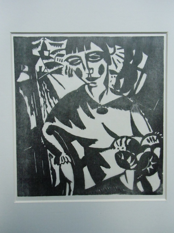 VROUWENPORTRET   ///   HOUTSNEDE VAN GUSTAVE DE SMET kopen? Bied vanaf 50!