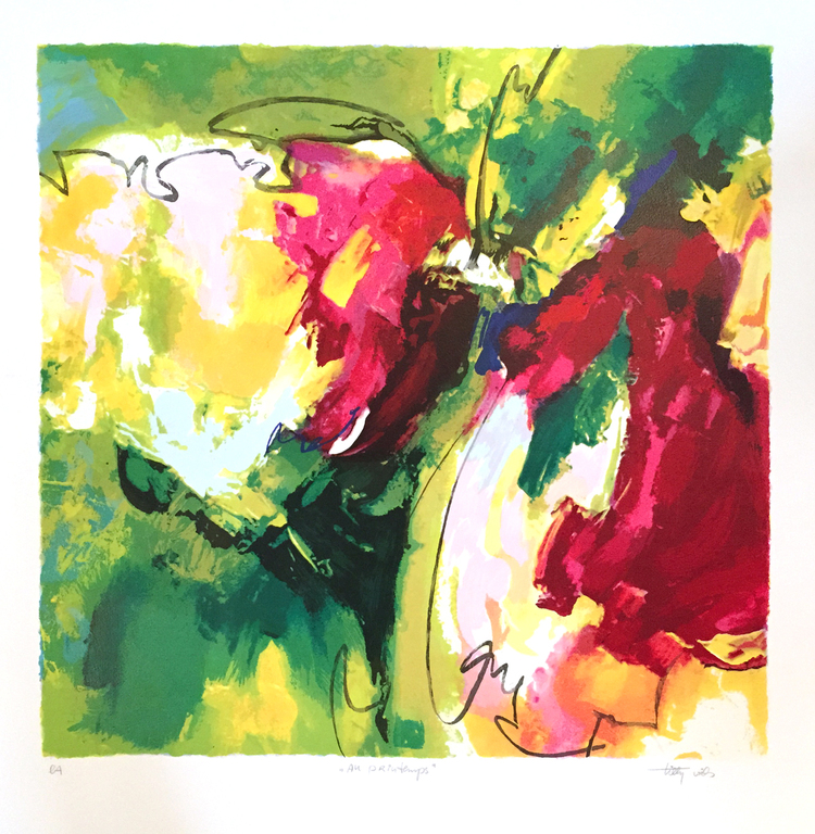 Tilly Wils - Au Printemps - Gesigneerde zeefdruk - 1998 kopen? Bied vanaf 45!