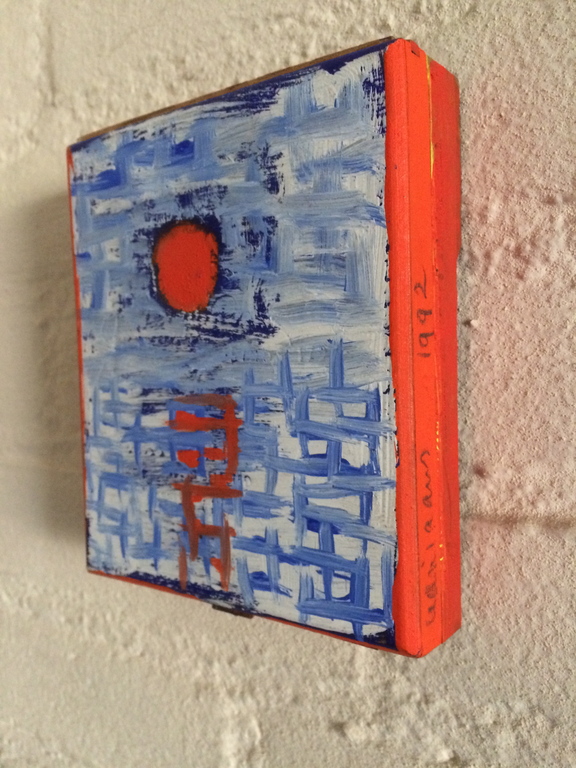 Leon Adraans - Z.T. (olieverf op sigarenkistje) kopen? Bied vanaf 490!