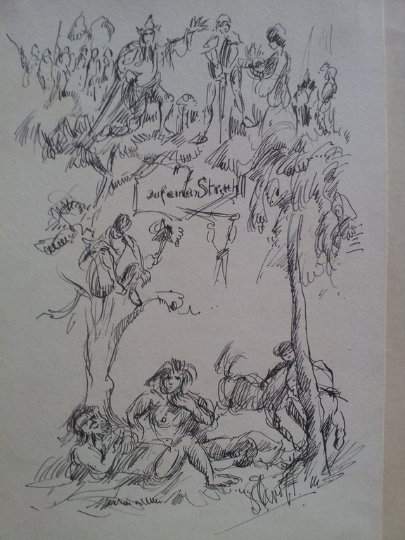 Figuren in een boomgaard verkocht voor € 70!