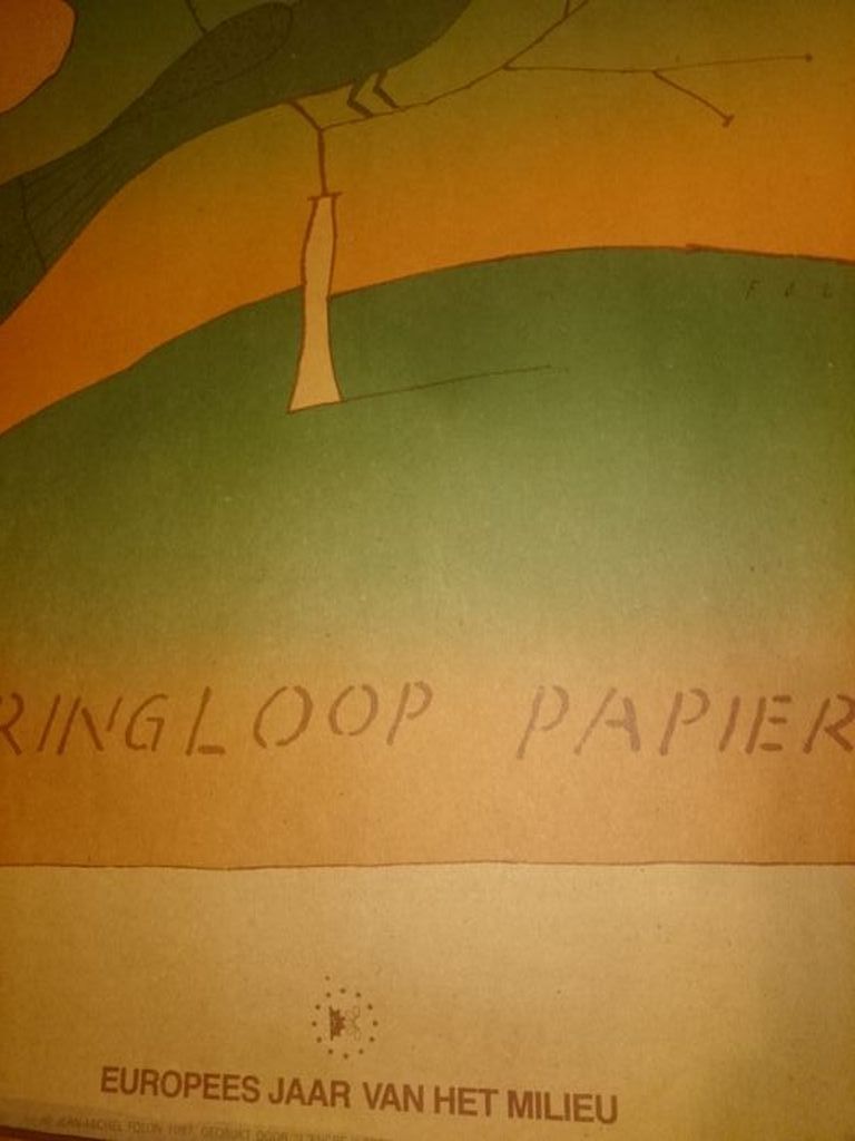 Europees Jaar van het Milieu - in druk gesigneerde litho - 1987 kopen? Bied vanaf 45!