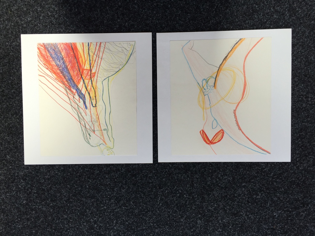 2 x Hans Abbing Kleur tekening kopen? Bied vanaf 1!