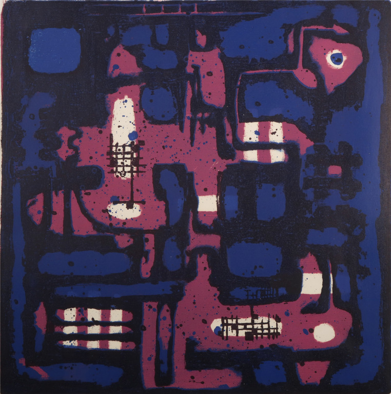 Wim Motz: Litho, Op weg verkocht voor € 35!