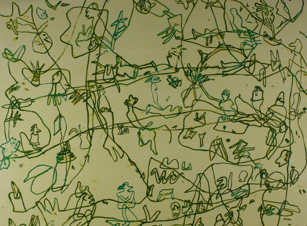 Jan Voss, zeefdruk, 1978 verkocht voor € 85!