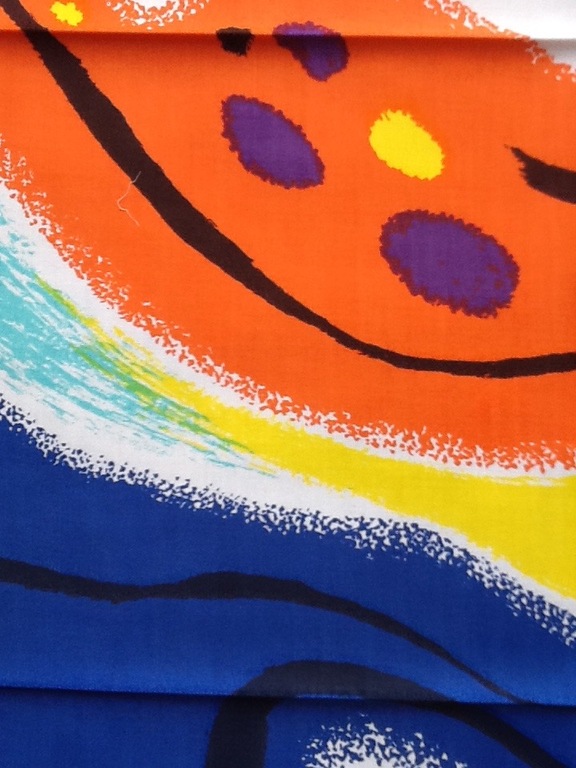 Gustave Singier, zeefdruk op katoenzijde Sjaal /kleed kopen? Bied vanaf 20!