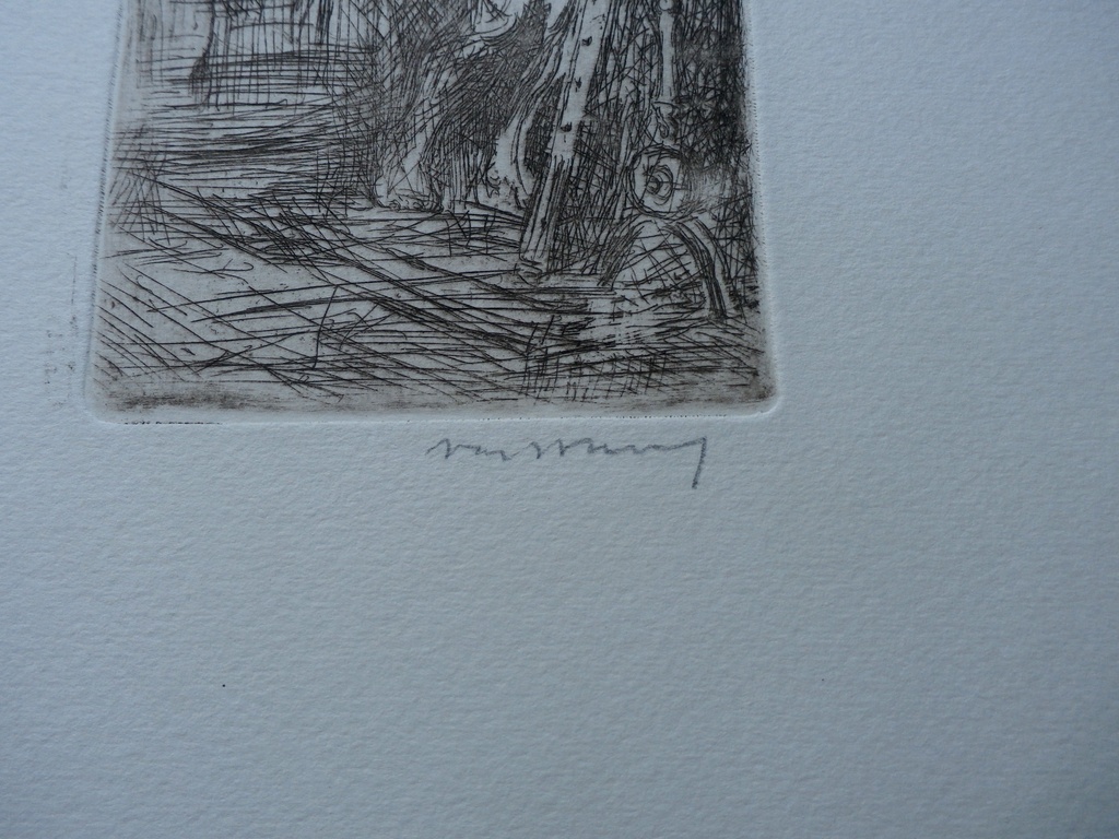 Martin van Waning - ets: naakt kopen? Bied vanaf 65!