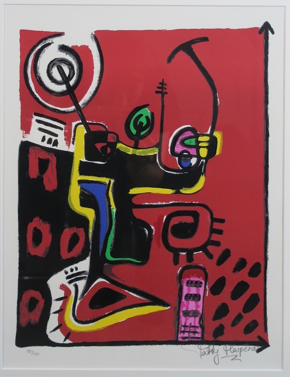 Patty Harpenau: Zeefdruk, Z.T. D - Ingelijst kopen? Bied vanaf 20!