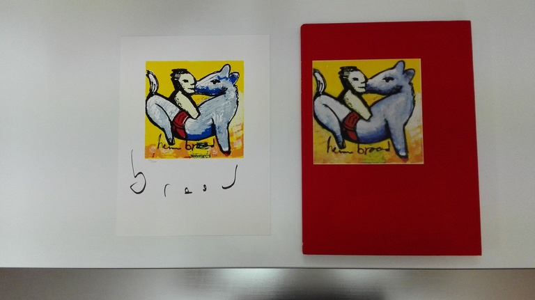 Herman Brood, gebonden boek met prachtige werken, inclusief de originele zeefdruk. verkocht voor € 100!