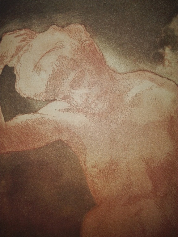 Armand Rassenfosse 1862-1934, ets in kleur, La Musique kopen? Bied vanaf 1!