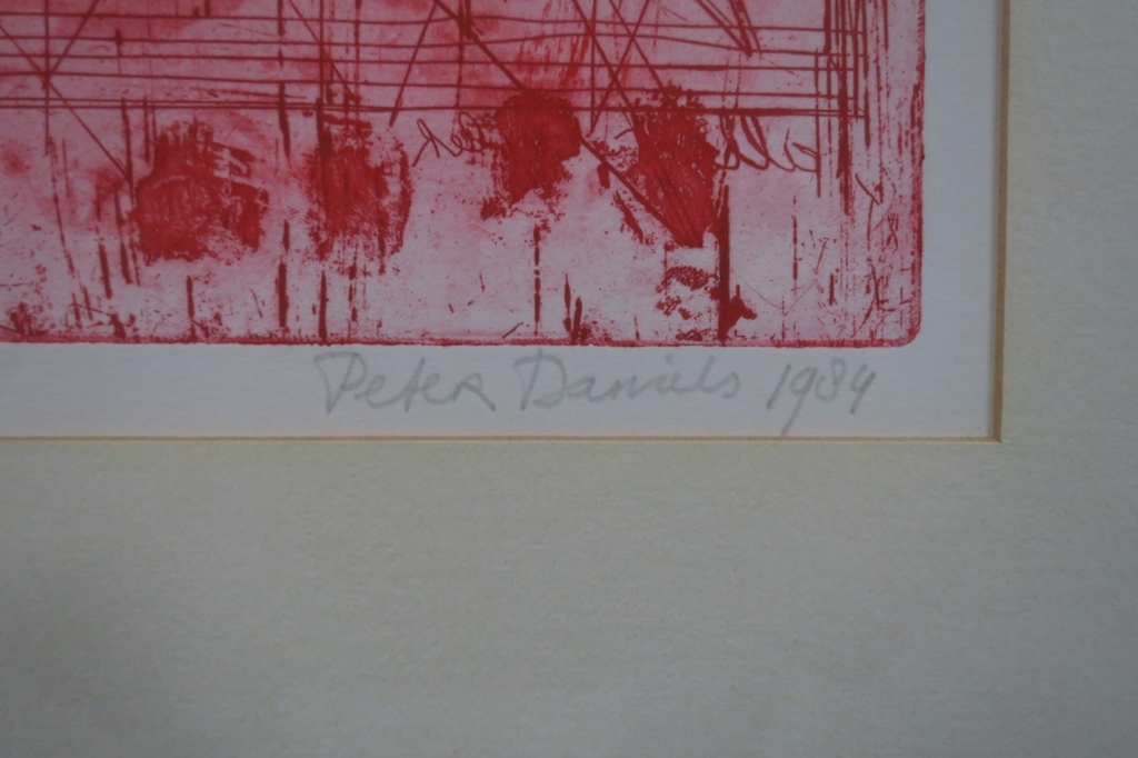 Peter Daniels: Ets, Albert Ayler - Ingelijst kopen? Bied vanaf 1!