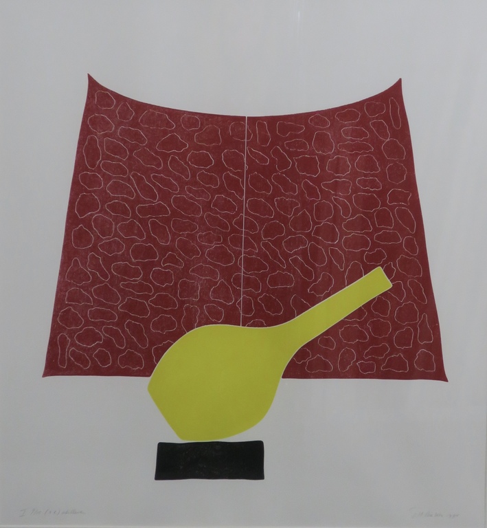 Tiddo Nieboer: Houtsnede, Stilleven -Ingelijst kopen? Bied vanaf 80!