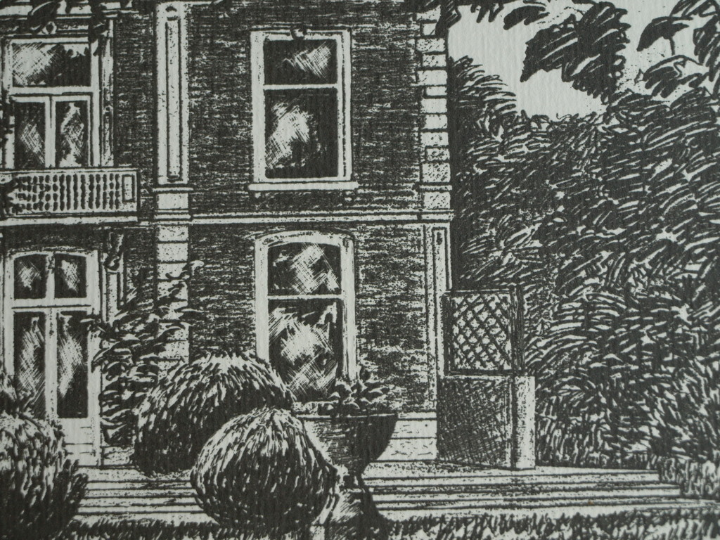 Onbekend : Zeefdruk , Huis Kranenburgh Bergen – gesigneerd – 1984 – oplage 2/10 kopen? Bied vanaf 1!