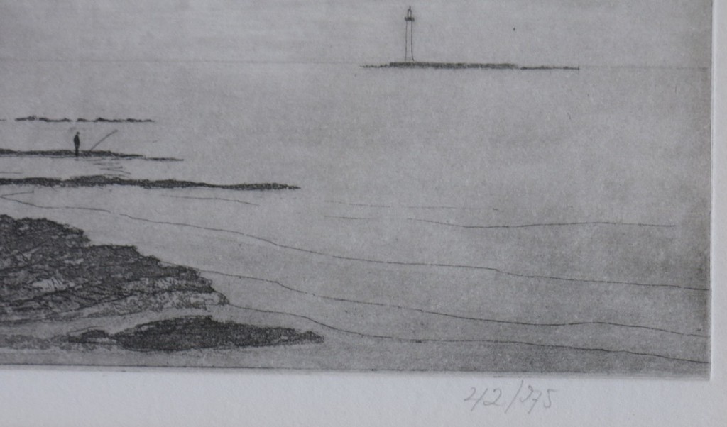 Flip Schrameijer: Ets, strand -Ingelijst kopen? Bied vanaf 35!