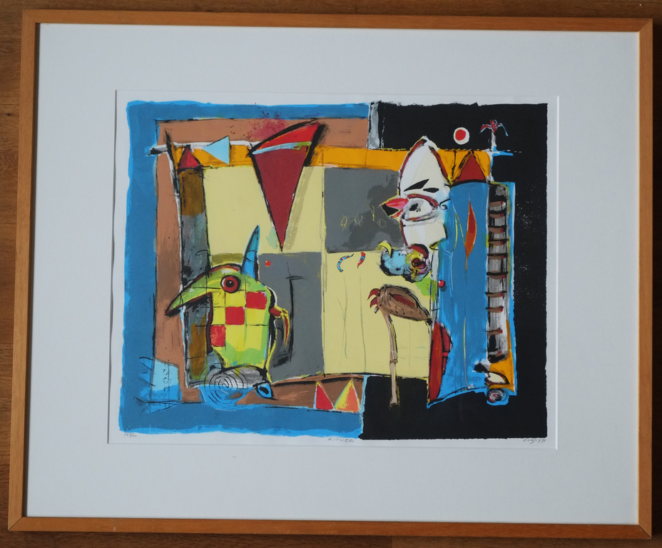 Cor de Jong, zeefdruk, 'Ritueel'. kopen? Bied vanaf 50!