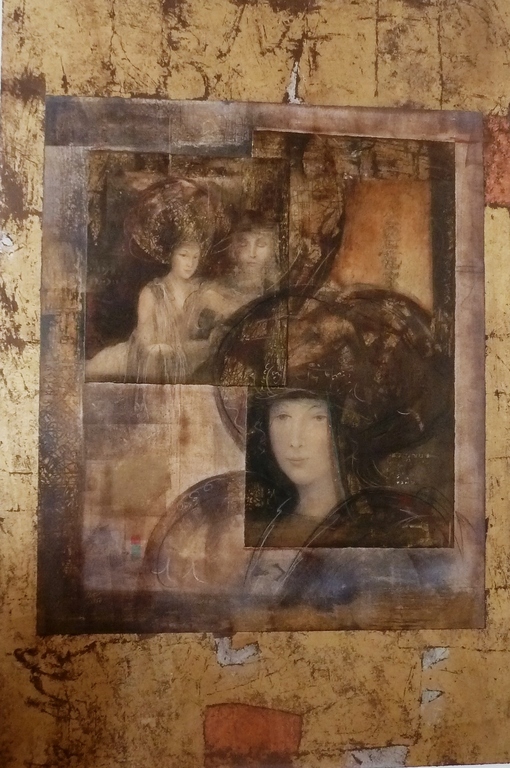Csaba Markus, gecombineerde techniek van zeefdrukken Toscana ( Drie gezichten) kopen? Bied vanaf 400!