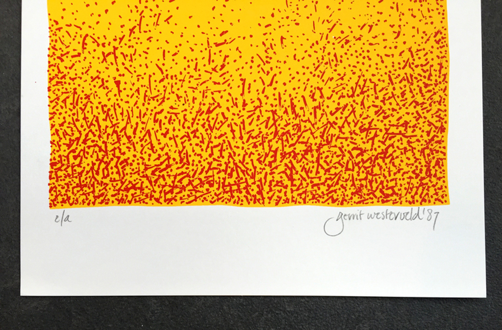 Gerrit Westerveld - Landschap - gesigneerde zeefdruk - 1987 kopen? Bied vanaf 15!