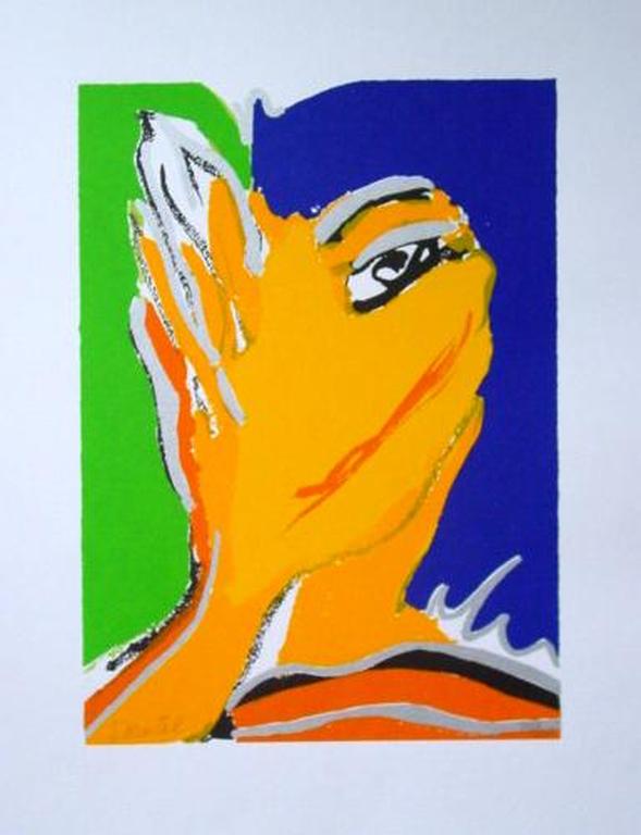 SYLVIA KRISTEL, handgesigneerde zeefdruk 'Knipoog' kopen? Bied vanaf 1!