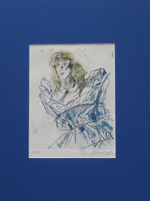 YSBRANT (1937), grote ETS in kleine oplage - nr. 9 uit 30 - GESIGNEERD en geframed in Zuurvrij passepartout. kopen? Bied vanaf 45!