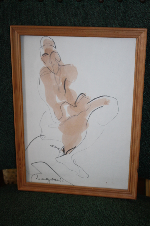 ABSTRACT NAAKT - AQUAREL - 1 EURO START kopen? Bied vanaf 1!