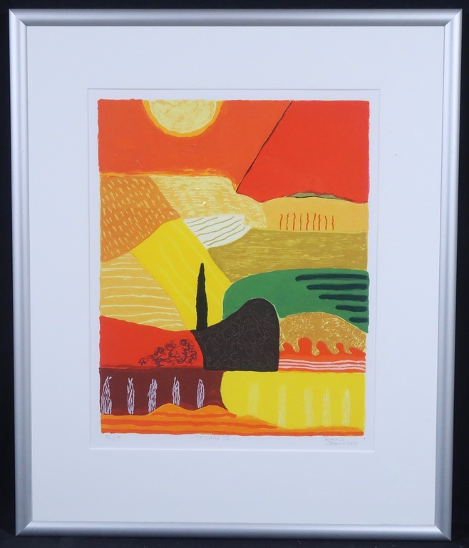 Ronald Boonacker: Zeefdruk, Toscana IV - Ingelijst verkocht voor € 55!