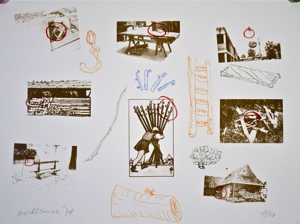 Mark Brusse: Litho. Zonder titel verkocht voor € 35!