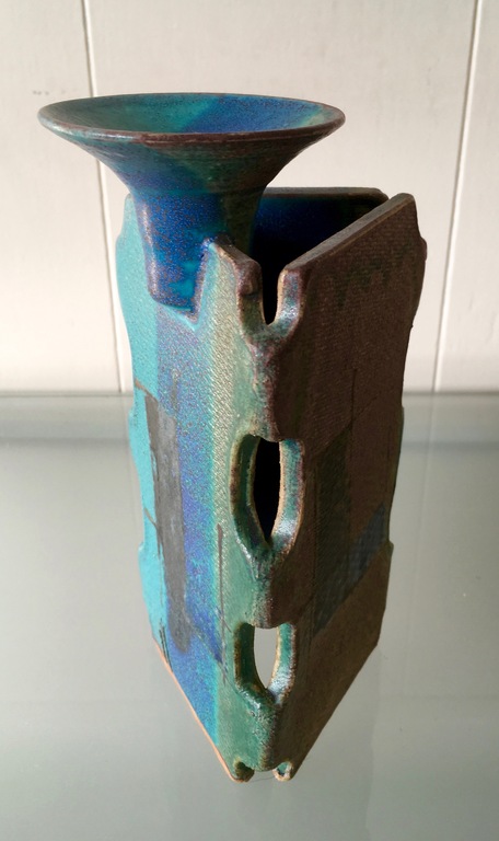 Ed Meissenberg  - Grote polychrome modernistische kandelaar -1990's - gesigneerd kopen? Bied vanaf 24!