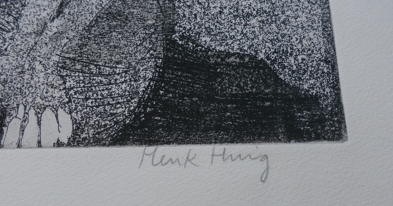 Henk Huig - Ets  kopen? Bied vanaf 50!