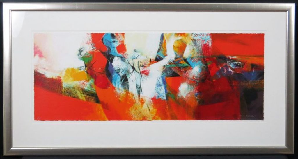 PETER MEIJER Gr Zeefdruk ONTMOETING met ANNUCCIA INGELIJST verkocht voor € 185!