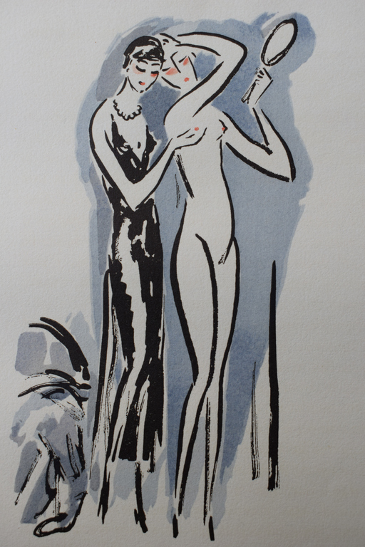 Kees van Dongen - Pochoir La Garconne  - Twee Vrouwen kopen? Bied vanaf 250!
