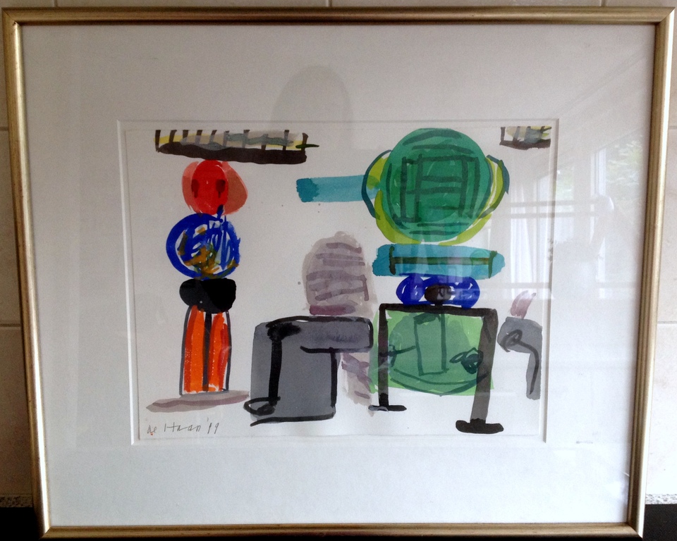 Gouache van Jurjen de Haan uit 1999 kopen? Bied vanaf 85!