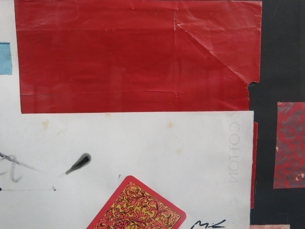 Mark Kolthoff: Collage op papier, Zonder titel - Ingelijst kopen? Bied vanaf 1!