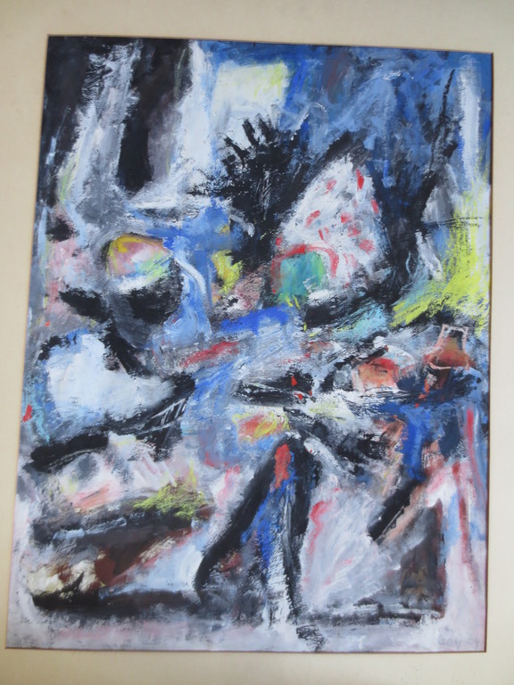 Guillaume Le Roy - Guillaume le Roy (1938-2008) Gouache Compositie 1964 verkocht voor € 120!