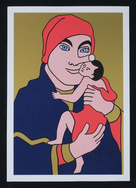 Wouter van Riessen: Zeefdruk, Pinocchio Madonna (groot) verkocht voor € 35!