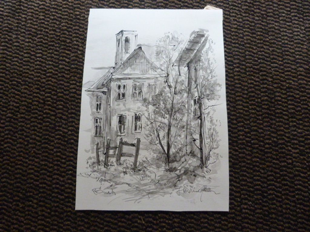 Jobst Heinrich Frese ( 1914 - 1986 ) - 3 x  tekening/aquarel kopen? Bied vanaf 1!