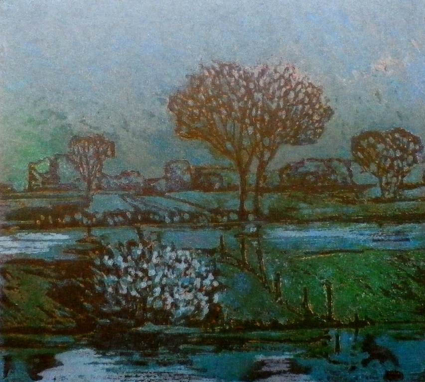 Elmar Gille - ets: April - 1995 verkocht voor € 69!