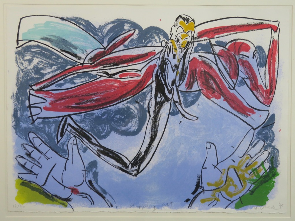 Anton Vrede: Litho, Stepping out - Ingelijst kopen? Bied vanaf 40!