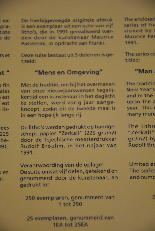 Maurice PASTERNAK,litho, Mens en omgeving kopen? Bied vanaf 1!